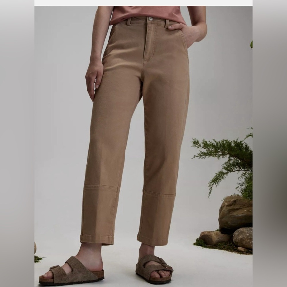 Alpine Design Women's Barrel Pant Tan Cropped Pants - Picture 3 of 6